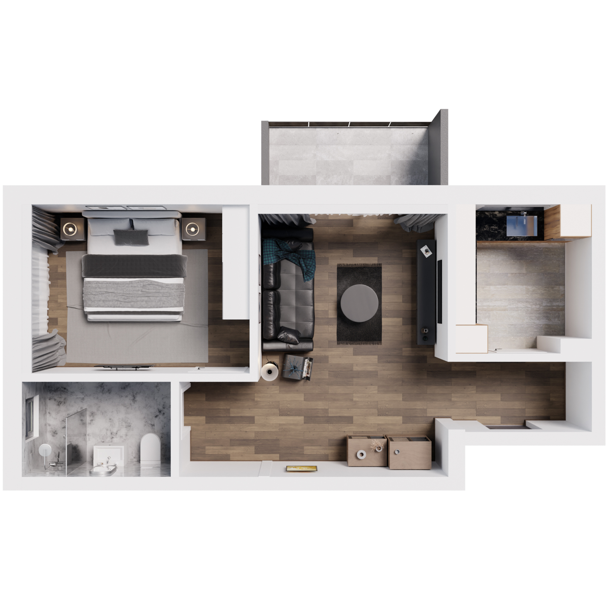 Apartament 2 Camere – Tip D