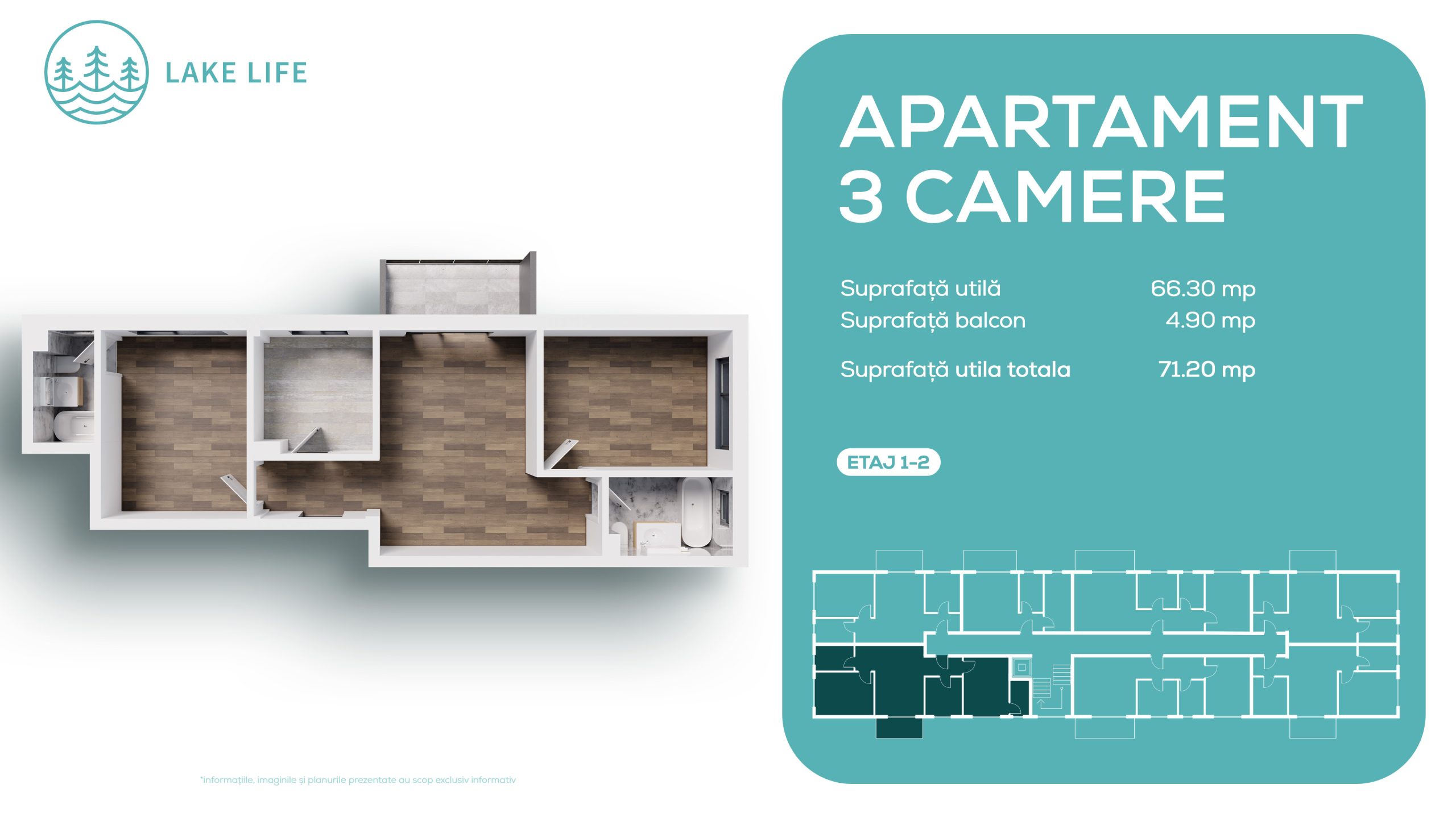 Apartament 3 Camere - 1